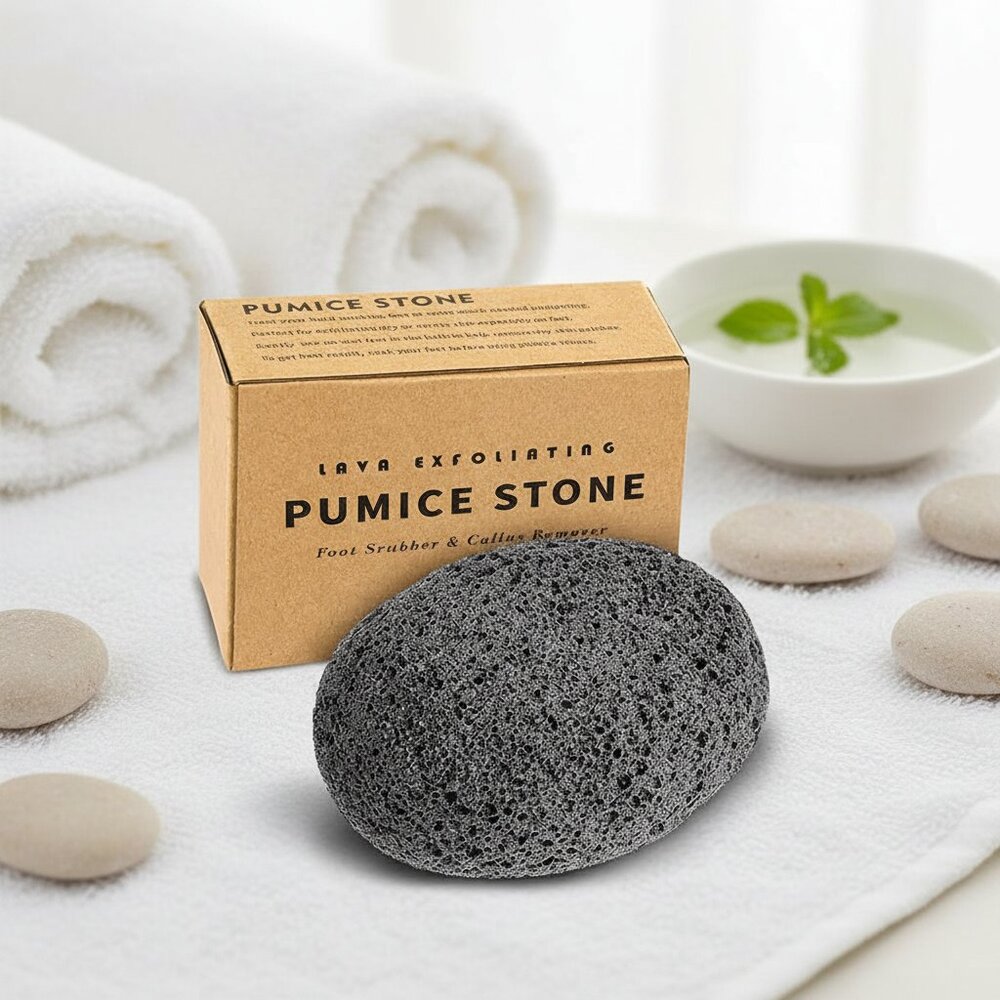 Natural Pumice Stone for Feet - Lava Foot Exfoliator Scrubber Pedicure